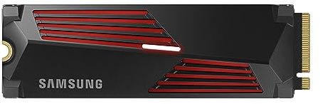 Samsung 990 Pro Kühlkörper SSD 4 TB PCIe Gen.4 X4, NVMe 2.0, interne Festplatte M.2, schnellere Spielgeschwindigkeit, Wärmeregulierung, kompatibel mit Playstation5 (MZ-V9P4T0CW)