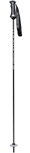 GOODE Pure Carbon Ski Pole, Pure Carbon Series, 3 Precision Height Adjustable Grip, 540 Grams per Pair (Silver, 46/115cm)