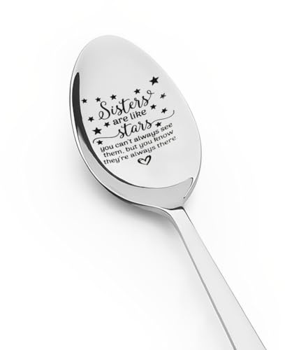 Funny Sister Spoon Gifts for Big Sister Gifts from Little Sister I Love You Gifts for Sister in Law Wedding Gifts for Sisters Friendship Gifts for Girls Cute Unbiological Sister Gifts for Women