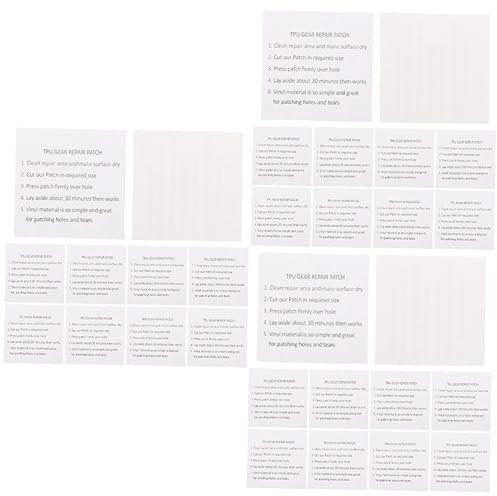 Tofficu 75stücke Tpu Reparaturflicken Für Zelte Luftmatratzen Regenbekleidung Selbstklebende Wasserdichte Patches Für Camping Und Outdoor-aktivitäten Transparent