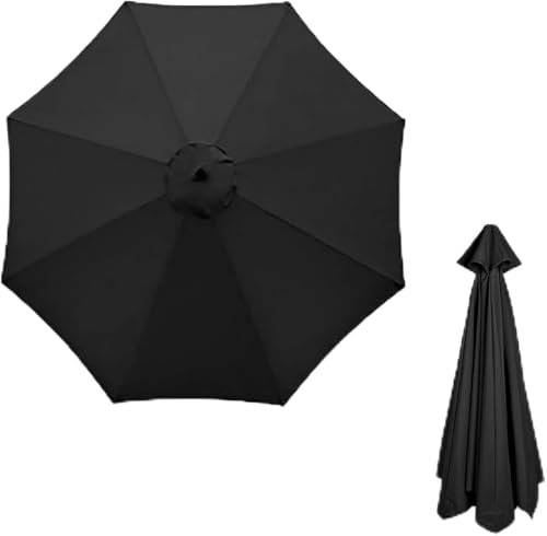 Housse de rechange pour parasol de plage et de marché pour parasol de terrasse à 6/8 baleines - Résistante aux UV et imperméable