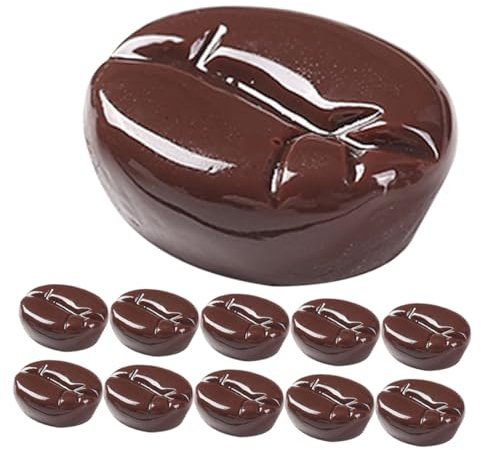 JOINPAYA 25pcs Artificial Coffee Bean Model for Home Decor Photography Realistic Simulation Props for Cafes Restaurants Weddings and Events