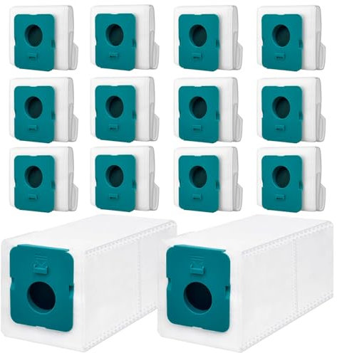 Druuzyl 14 Bolsas de Polvo Originales para Samsung Bespoke Jet VCA-ADB9 - Compatibles con Clean Station VCA-ADB9/ADB952