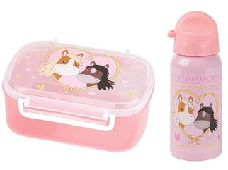 Sigikid Pony Love Lunchbox und Trinkflasche Kindergarten Set für unterwegs