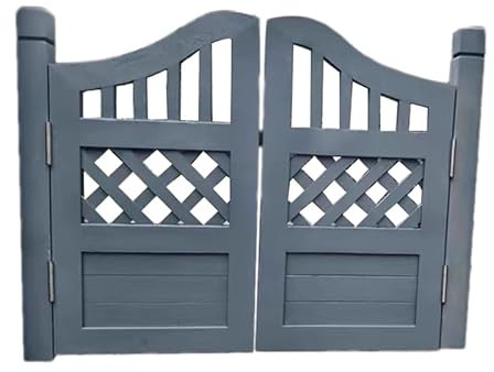 XLIHAWY Cancelli da Giardino per Esterni, Pareti Divisorie in Legno per Recinzioni, Porte in Legno Vintage Carbonizzato Porte in Legno per Giardino per Interni(240x80cm)