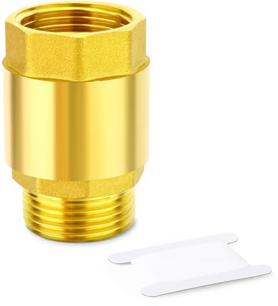 ERGAOBOY 1 pièce Clapet Anti-Retour unidirectionnel en Laiton, Filetage BSP 3/4 Femelle et mâle, clapets en Ligne, prévention du refoulement d'eau