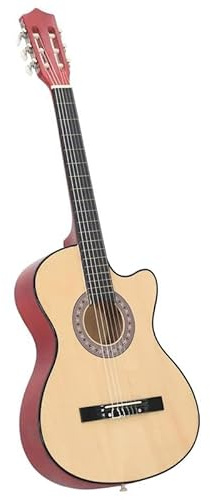 Westerngitarre 38 Akustikgitarre aus Lindenholz mit Cutaway für Anfänger & Fortgeschrittene – Ideal für Lagerfeuer, Konzerte & Musikunterricht