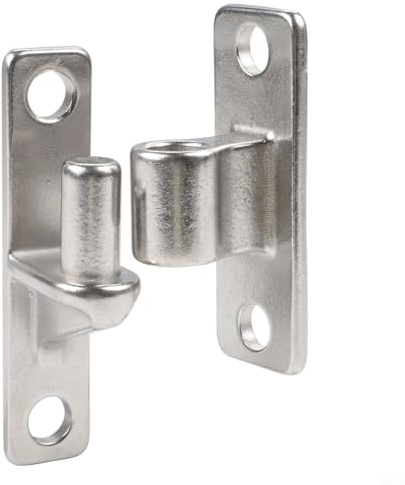Hosrivae Glasklemme Spiegelhalter für schwere Glasbilder und Acrylplatten - 40 kg Kapazität Zinklegierung Wandhalterung Clips mit Gummieinsätzen, gebürstetes Fi