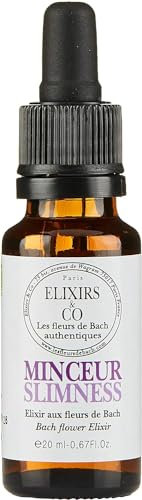 Elixirs & Co - Elixir Composé aux Fleurs de Bach Prêt à l'Emploi - Minceur - Les Fleurs de Bach - Bien être - Vegan - Bio - 100% Naturel - Made in France - 20ml