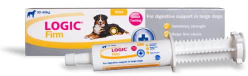 Logic Firm Digestive Support | Dog Diarrhea Aid | Dog Support For Upset Stomach | Dog Diarrhea Paste | Logic Firm Paste For Large Dogs | Gut Probiotics For Dogs | Tummy Settlers For Dogs | 60ml