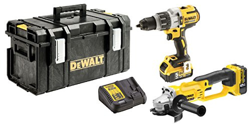 DEWALT zweier-Combopack 18 V / 5 Ah, 1 Stück, gelb;Schwarz;Silber, DCK278P2-QW