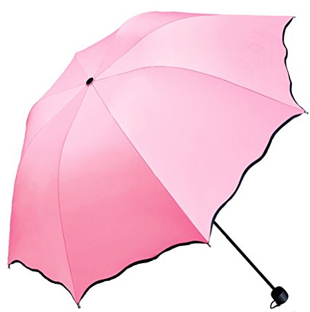 Maibar Sun Umbrella for Women UPF 50 UV Umbrella spf 50 Compact Lightweight Mini Umbrellas Flower (Z-Princess Pink)