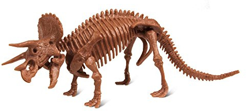 Dr Steve Hunters 91032BF Dino Grabungs-Kit-Triceratops-12-teilig Onkel Milton Wissenschaftliches Lernspielzeug, Mehrfarbig