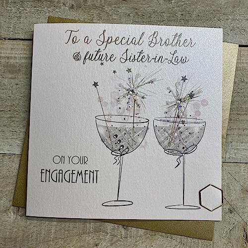 BD3-EBF Glückwunschkarte zur Verlobung, Aufschrift Brother & Future