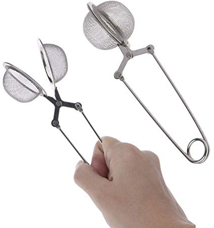 StyleZ 2PCS Stainless Steel Loose Leaf Tea Mesh Strainer Snap Ball Tea Infuser with Secure Locking