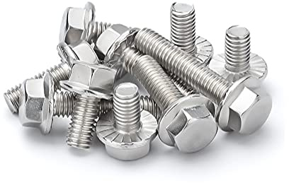BOZONLI Pernos con Reborde, Tornillo hexagonal con brida (tornillo de ajuste totalmente roscado), M8×35mm,5 pcs