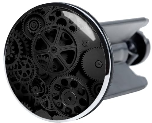 Sanilo Waschbeckenstöpsel, viele schöne Stöpsel für das Waschbecken zur Auswahl, universal mit Motiv (Gears)