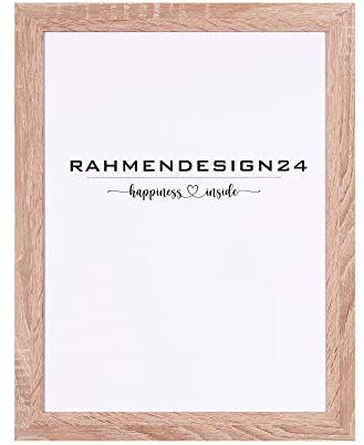 Rahmendesign24 Bilderrahmen Tokio 15x21 (DIN A5) SONOMA EICHE Fotorahmen, Wechselrahmen, Posterrahmen, Puzzlerahmen, Rahmen