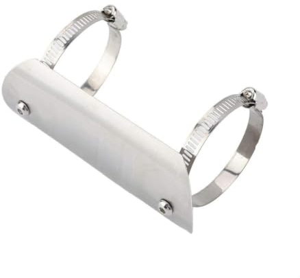 Protector Térmico de Escape de Motocicleta, Cubierta Protectora de Tubo de Enlace de Tubo Medio de Acero Inoxidable, Protector de Talón para Accesorio de Equipo de Protección de