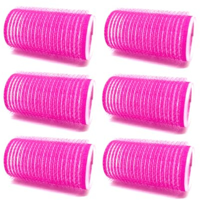 Self Grip Hair Rollers Assorted Colors 6PC