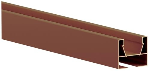 Briconess.com Guida di scorrimento superiore per porte a soffietto - Brown