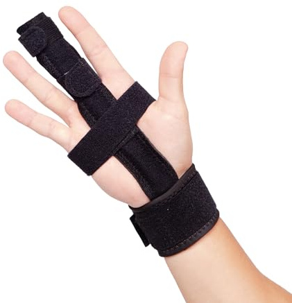 BraceUP Stecca per Dito Regolabile - Stecca Per Dita Rotta Potenziata Supporto Per Trigger, Sollievo Efficace con Supporto in Alluminio per Qualsiasi Dito