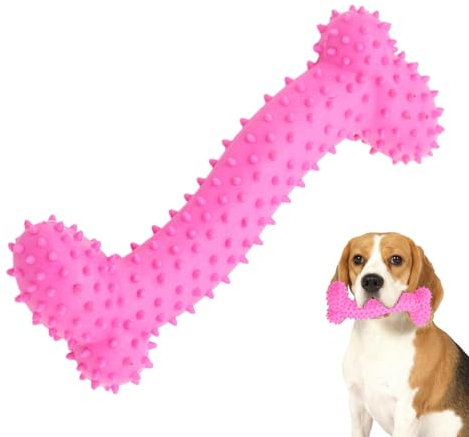 Kauspielzeug für Hundeknochen, Kauknochen aus Gummi - Spielzeug zum Zahnen des Hundes | Hundespielzeug aus Latex mit Knochen für aggressive Kauer, mittlere Rassen, lindert