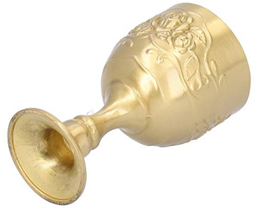 KIMISS Cáliz de Cáliz, Copa de Latón con Relieve Real, Vino de Leche Rosa, Artículos para Beber, té, Whisky, Suministros Pequeños para Fiestas, Multiusos, Decorativo para Grandes