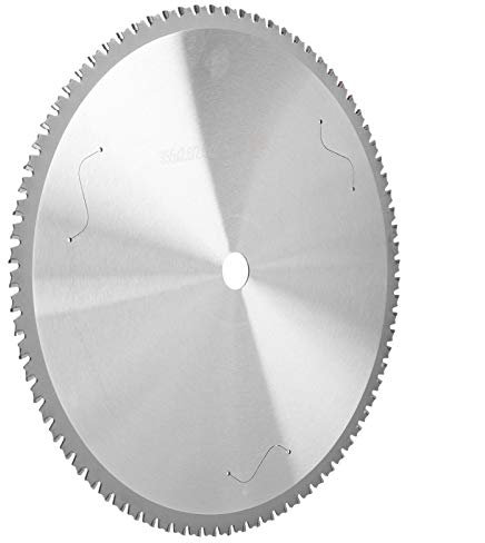 Disco de Corte de Metal con Hoja de Sierra Redonda 80T 355 X 2,6 X 2,0 X 25,4 Mm, Cortador de Acero de Alta Velocidad para Sierra Ingletadora, Sierra de Mesa, con Nitidez Fina y