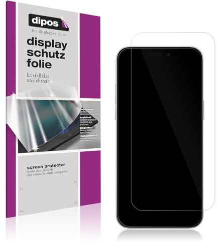 dipos 4x Displayschutzfolie klar für Apple iPhone 16 | Passt perfekt, Ultra-Dünn, kratzfest, blasenfrei, Case-Friendly, hüllenfreundlich, Fingerprint-kompatibel, selbstklebend