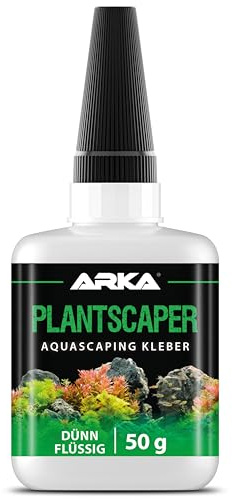 Dünnflüssiger Pflanzenkleber 50 g - Plantscaper Dünnflüssig Wasserpflanzen | Aquariumkleber, Cyanacrylat Gel, schadstoffrei, Kapillarwirkung, klebt feinste Spalten, Stein, Wurzel, Aquascaping, Süßwasser