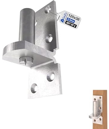 GeZu Impex® charnières de portail Galvanisé Lot de 2 penture bud lourde gond sur platine