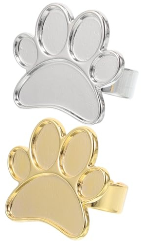 Paleta Metálica para Uñas Anillo de Aleación, 2 Piezas | Mezclar Esmalte, Ranuras Múltiples, Uso Doméstico y Salones Profesionales