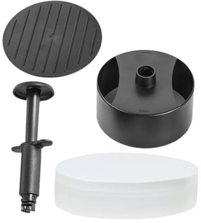 PRETYZOOM Non-stick Hamburger Patty Press Steak Press Burger Mould Maker Papers Included Easy Patty Preparation for Veggie Beef Burger