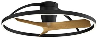 Ventilador NEPAL II negro-madera