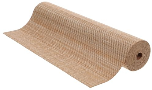Veemoon De Mesa De Bambú Natural Ancho 30 Cm Recortable, Mantel Individual Resistente Al Calor para Cocina y Comedor, Tapete Enrollable para Decoración y Protección De Mesa