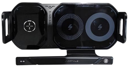 Caricabatteria da auto senza fili – Supporto per telefono rotante e touch On Aerazione,Supporto di ricarica rapida intelligente per console auto aerazione viaggio quotidiano camion