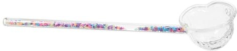 Garneck Glass Tea Spoon Japanese Style Ladle Spout Decorative Glass Spoon for Loose Tea Scoop