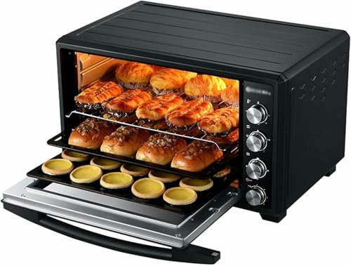 Combo De Horno Eléctrico Para Freír Aire, Capacidad De 40L, Temporizador De 60min, Luz Para Hornear Incorporada, Control De Temperatura De 90 ℃ ~ 230 ℃, Horno Tostadora Para Tostar, Hornear Y Hornear