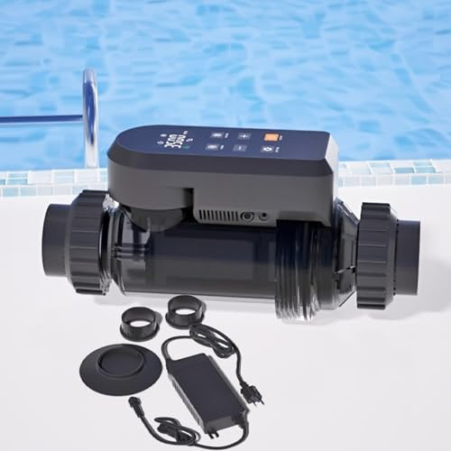 Générateur de Chlore de Piscine au sel, système de chloration d'eau salée, télécommande Wi-FI et Application intégrées, chloration autonettoyante (30g/h)