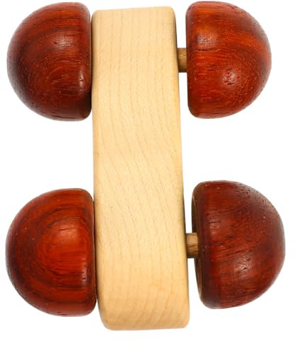 SUPVOX Macchinina Di Legno Da Spingere Mano Giocattolo Per Ragazzo Ragazza Ragazza Angoli Arrotondati Resistente All Usura Rottura Per Migliorare La Coordinazione Occhio-mano