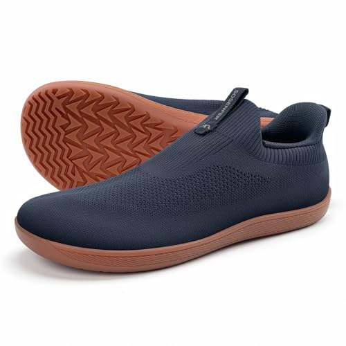 Sosenfer barfotaskor med bred tå för män och kvinnor, minimalistiska promenadskor, utomhus, unisex, 1739deep blå, 11 Wide Women/10 Wide Men