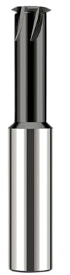 Spiral Milling Cutter, Tungsten Steel Single Tooth Thread Milling Cutter 1/4 to 7/8 inch 35mm(3i4-6xd12x75l)