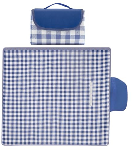 Generico Tappetino Da Picnic | Tappetino Antiumidità Pieghevole - Tappeto Esterno Antisabbia 200x200cm con Maniglia - Per Spiaggia Giardino Balcone Piscina Portico Eventi Sportivi