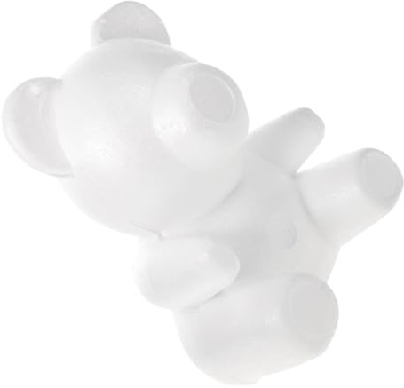 POPETPOP Orso Rosa di Gommapiuma per Decorazioni Fai da Te Stampo Forma di Orso Materiale Espanso Resistente per Arti e Mestieri Creazioni Artigianali e Ornamenti