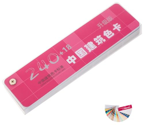 BESTOYARD Set di 1 Mazzetta Colori Pittura 258 Tonalità Standard per Architettura, Carta e Plastico, Facile da Riporre, per Abbinamento Vernice e Disegno
