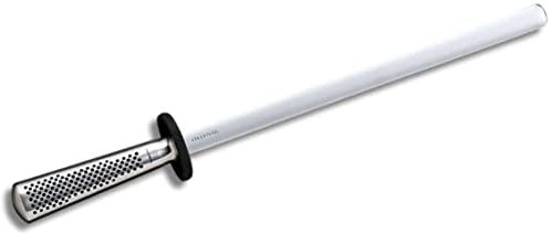 Global Knives G-39 Diamond Sharpening Steel with 30 cm Steel, CROMOVA 18 Stainless Steel