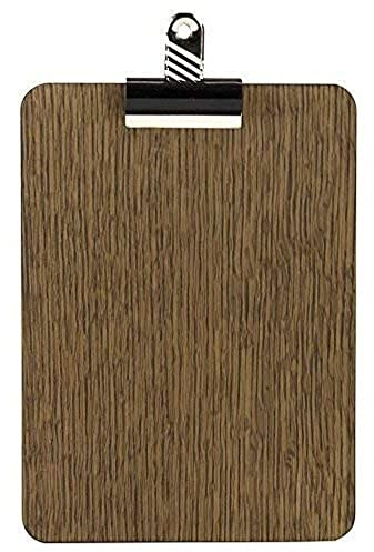 Chalkboards UK Klemmbrett Holz dunkelbraun 150 x 210 mm