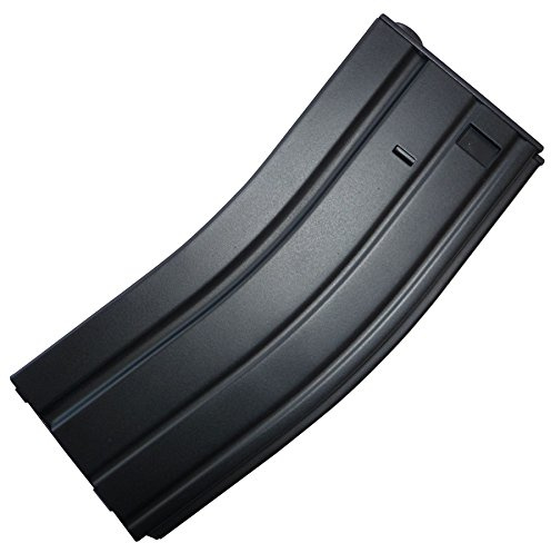 AIRSOFT TOMTAC M4 SCAR HI CAP MAGAZINE MAG 300RDS WINDING WHEEL AEG BLACK METAL