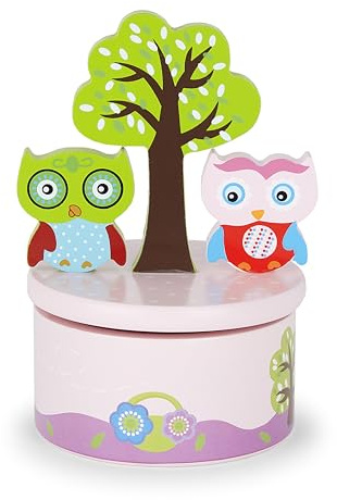 Mousehouse Gifts Children's Colourful Music Box Gift (Owls - It's A Small World)
